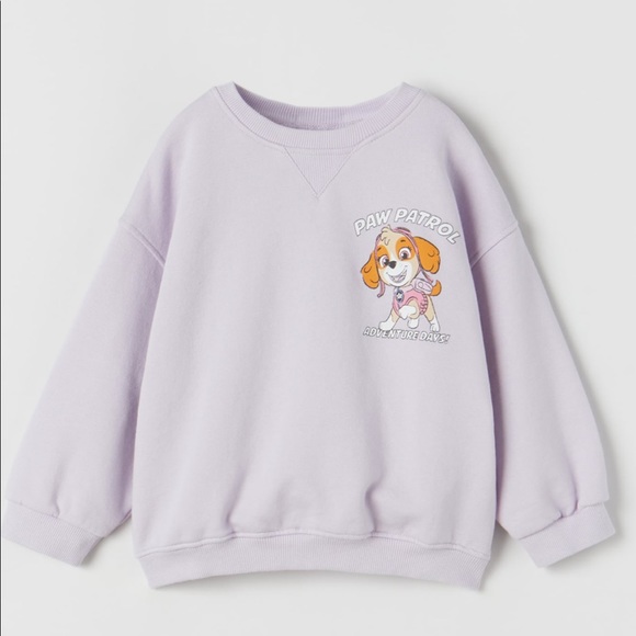 Zara Skye Paw Patrol Sweatshirt Nwt 